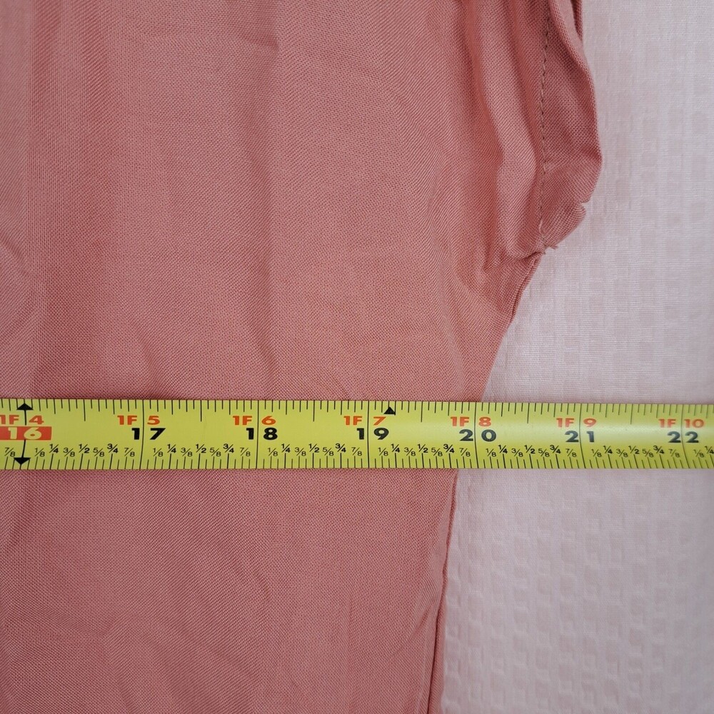Blair Lightweight Nice Peach Color Rayon Top Size M Dolman Short Sleeve - Picture 3 of 11